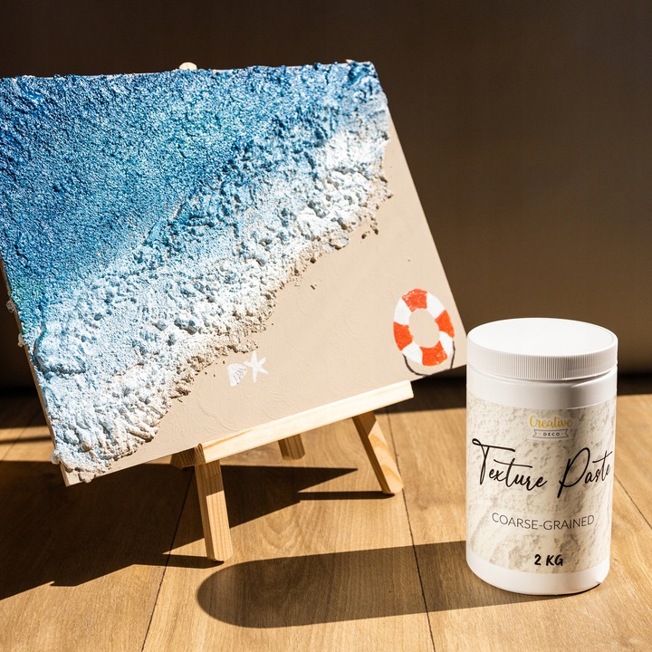 Pasta strukturalna gruboziarnista biała do struktur i efektów 3D 2kg