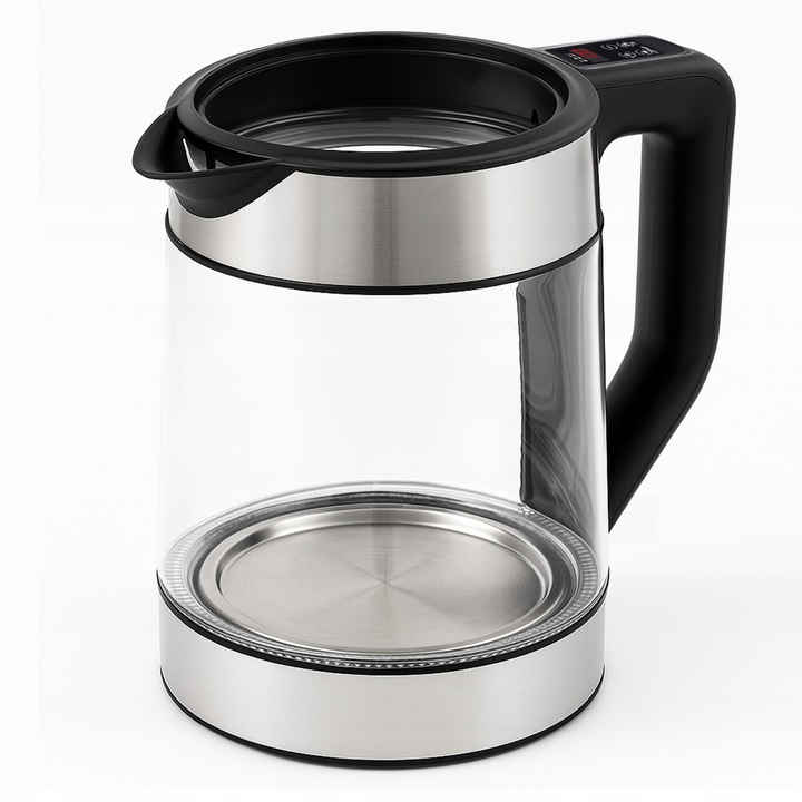 DUŻY CZAJNIK ELEKTRYCZNY 1,7L REGULACJA TEMPERATURY PODŚWIETLANY RGB