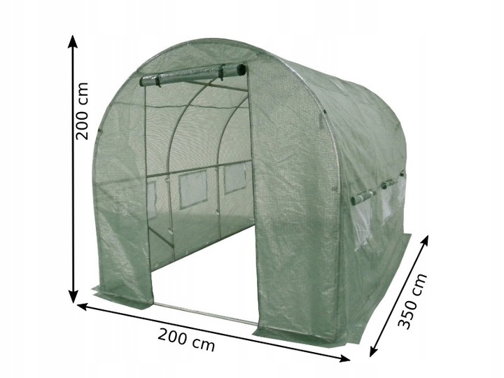 FOLIA TUNELOWA NA TUNEL FOLIOWY SZKLARNIE FOLIAK NAMIOT OGRODOWY UV 2x3,5