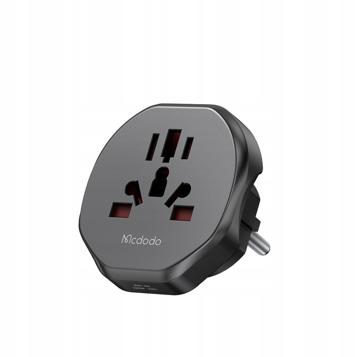 MCDODO ADAPTER PODRÓŻNY PRZEJŚCIÓWKA ANGIELSKA WTYCZKA EU DO USA EU US