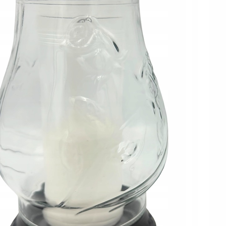 Znicze na Wszystkich Świętych 8 sztuk Szklane Lampiony na Grób 26cm + Wkład