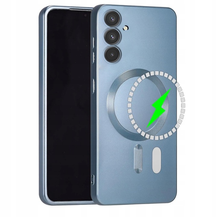 ETUI DO SAMSUNG A55 5G SILIKON MAGNETYCZNE DO MAGSAFE OCHRONA CASE + SZKŁO