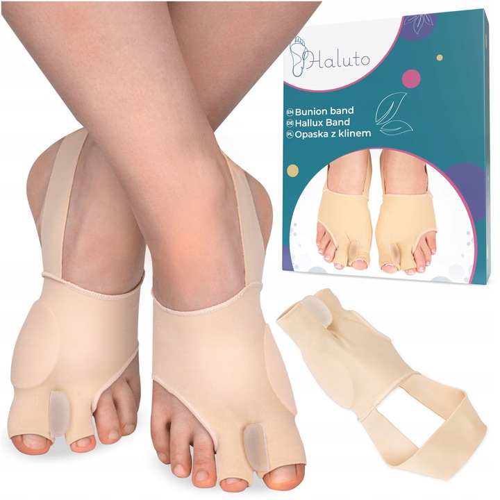 OPASKA z żelową OSŁONĄ na haluksy SEPARATOR KLIN prostujący duży palec PARA
