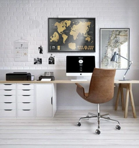 Mapa Zdrapka LUX język PL polski Scratch Map