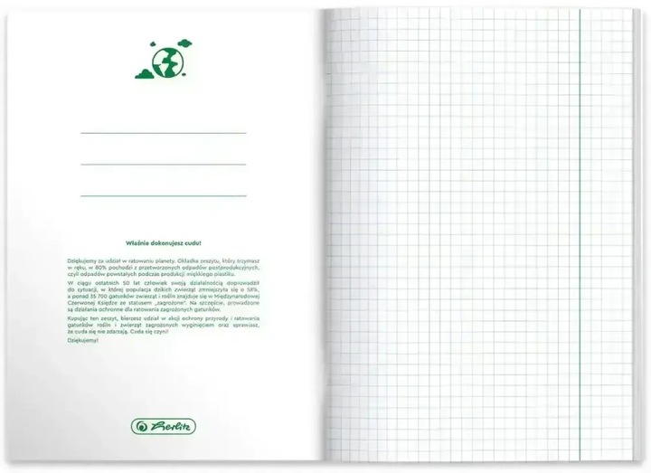 8x Zeszyty tematyczne ze ściągą A5 60 kartek przedmiotowe HERLITZ do szkoły