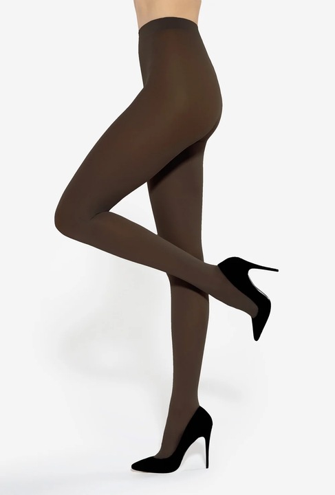 Rajstopy kryjące Gatta gładkie miękka mikrofibra 40DEN ROSALIA 5-XL brązowe