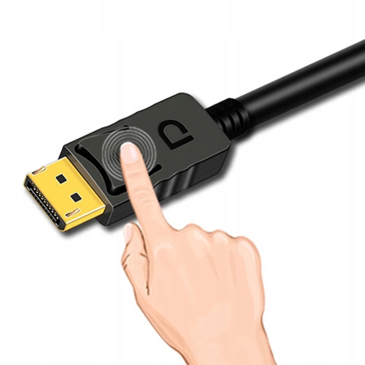 KABEL PRZEWÓD KONWERTER DISPLAYPORT DO VGA FULL HD WIREWAY WW331473 1.8m