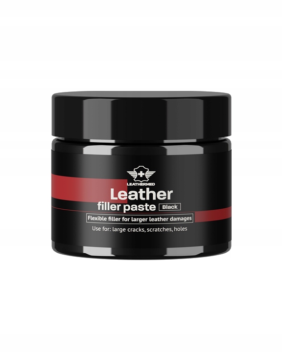 Szpachla wypełniacz do skóry renowacji tapicerki skórzanej 50ml CZARNA