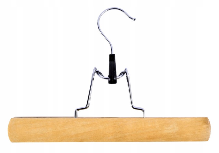 WIESZAK WIESZAKI NA SPODNIE SPÓDNICE DO SZAFY DREWNIANY KOMPLET x10