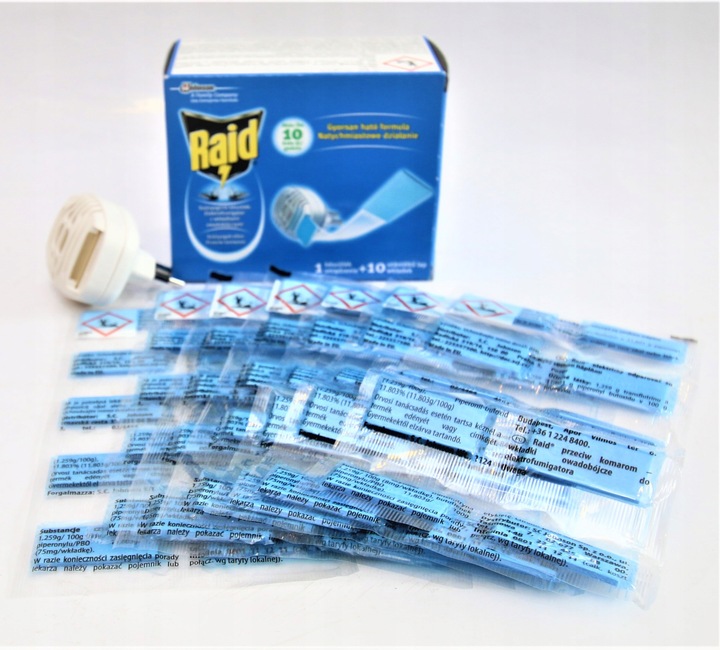 NA KOMARY ELEKTROFUMIGATOR urządzenie + 70 wkładów (OEM)