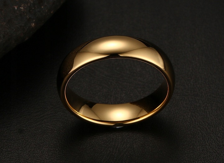 ZŁOTA OBRĄCZKA WOLFRAM KLASYCZNA BŁYSZCZĄCA r.25
