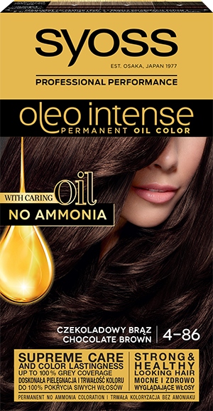 Syoss Oleo Farba do włosów czekolada brąz 4-86 x 2