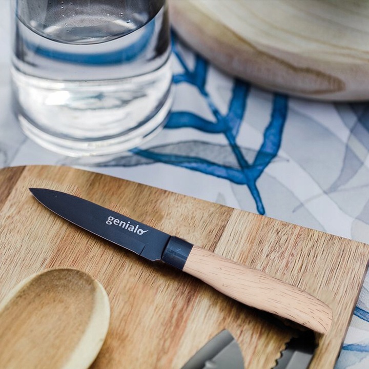 KOMPLET ZESTAW 4 NOŻY KUCHENNYCH + OBIERACZKA NOŻE KUCHENNE BARDZO OSTRE