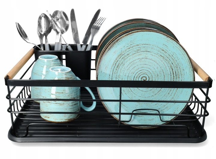 Suszarka na Naczynia Ociekacz Czarny Jednopoziomowy Xtech