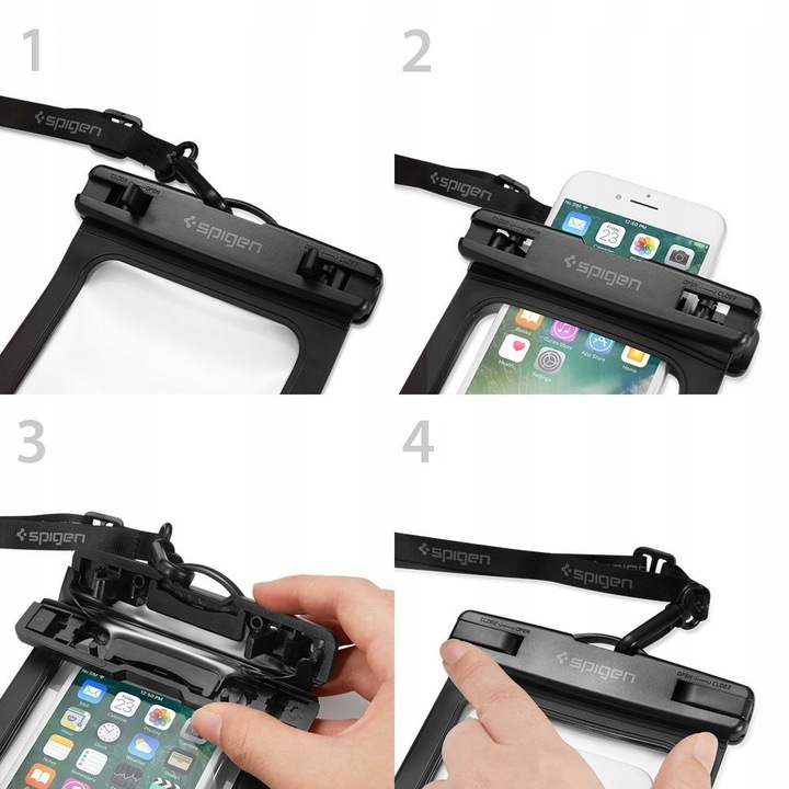 SPIGEN WODOODPORNE ETUI na iPhone 8 SE XS XR 11 12 13 14 15 / mini Pro Max