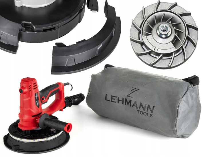 SZLIFIERKA DO GIPSU GŁADZI TYNKÓW TYNKU LED PRO Z ODSYSANIEM PYŁU