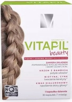 VITAPIL BEAUTY 30 KAPS. NA PIĘKNE I LŚNIĄCE WŁOSY