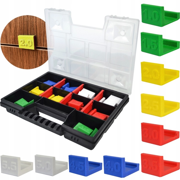 Zestaw DYSTANSÓW DO REGULACJI FRONTÓW 1-5.5mm