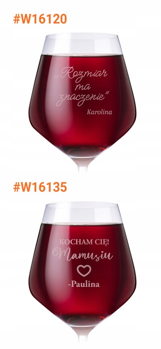 Kieliszek do Wina Krosno Prezent na Urodziny 18-99 Elegancki Duży 860 ml