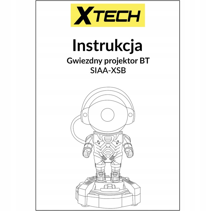 PROJEKTOR GWIAZD LED + GŁOŚNIK BT LAMPKA NOCNA USB