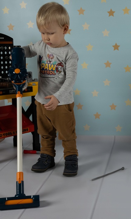 Odkurzacz dla Dzieci 2w1 Pionowy i Ręczny z Dźwiękiem Funkcja Ssania Dźwięk