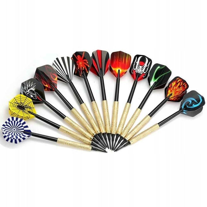 Zestaw 12 RZUTEK DART 100 grotów 42 piórka ET03