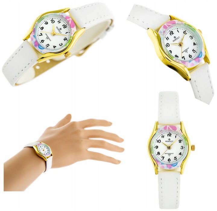 Zegarek PERFECT dla dziewczynki PREZENT NA KOMUNIĘ +BOX +TOREBKA +GRAWER