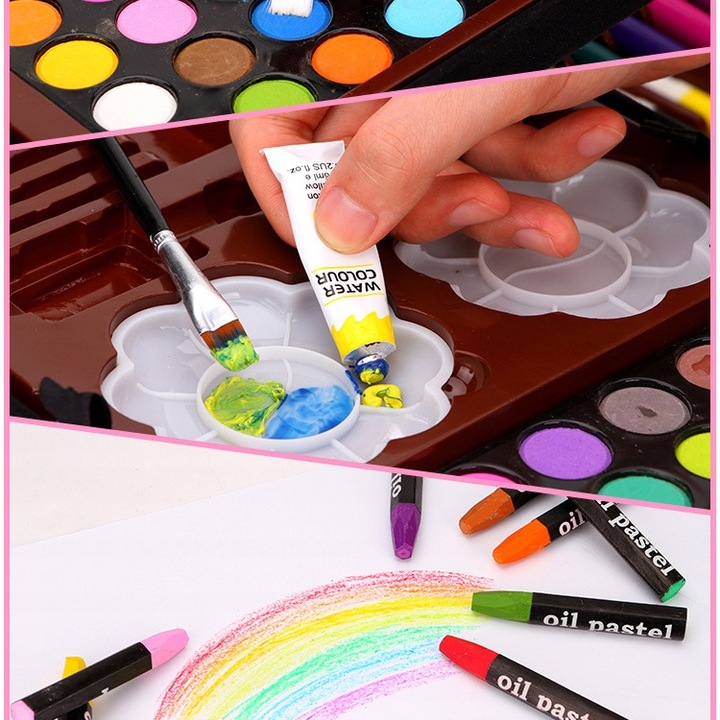 ZESTAW ARTYSTYCZNY PLASTYCZNY KREATYWNY DO MALOWANIA DLA DZIECKA WALIZKA
