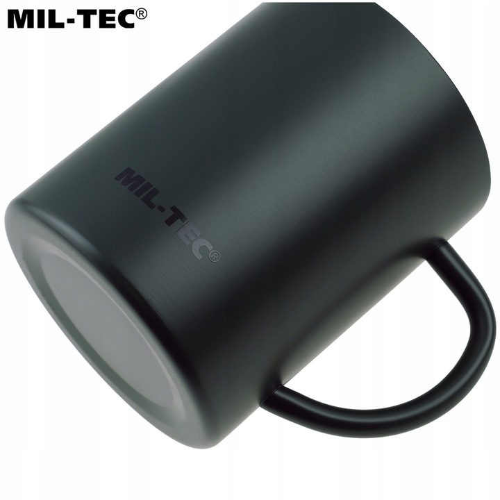 Kubek termiczny turystyczny MIL-Tec wojskowy nierdzewny 450 ml Zielony Oliv