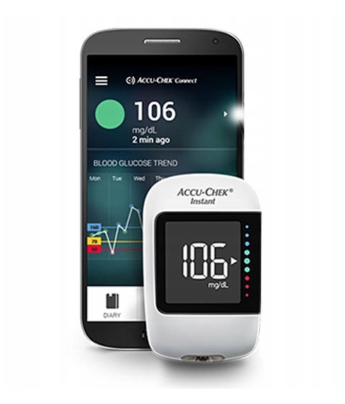 Glukometr Accu-Chek Instant mgdL NOWY zestaw paski nakłuwacz