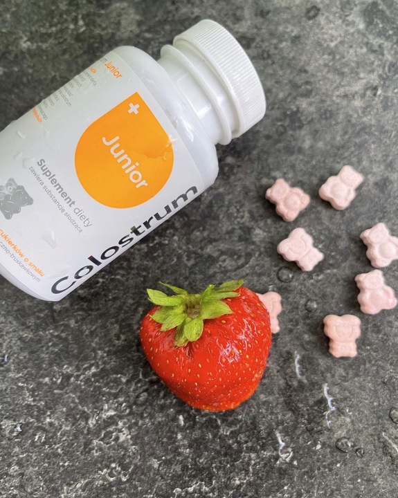 COLOSTRUM JUNIOR Z PROBIOTYKIEM CUKIERKI DLA DZIECI 80 szt.