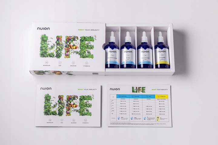 NUION Pakiet LIFE Magnez+ Cynk+ Selen+ Witamina D3 + ELEKTROLITY GRATIS