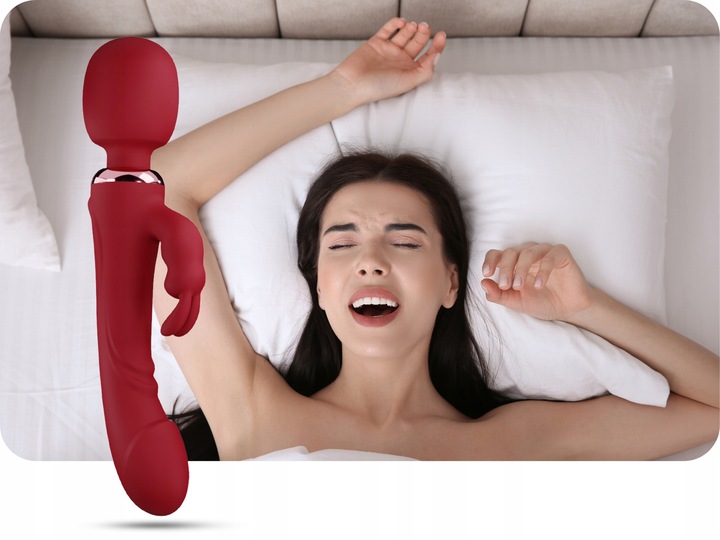 WIBRATOR KRÓLICZEK 3W1 PUNKTU G DAMSKI DWA SILNIKI MASAŻER DWUSTRONNY