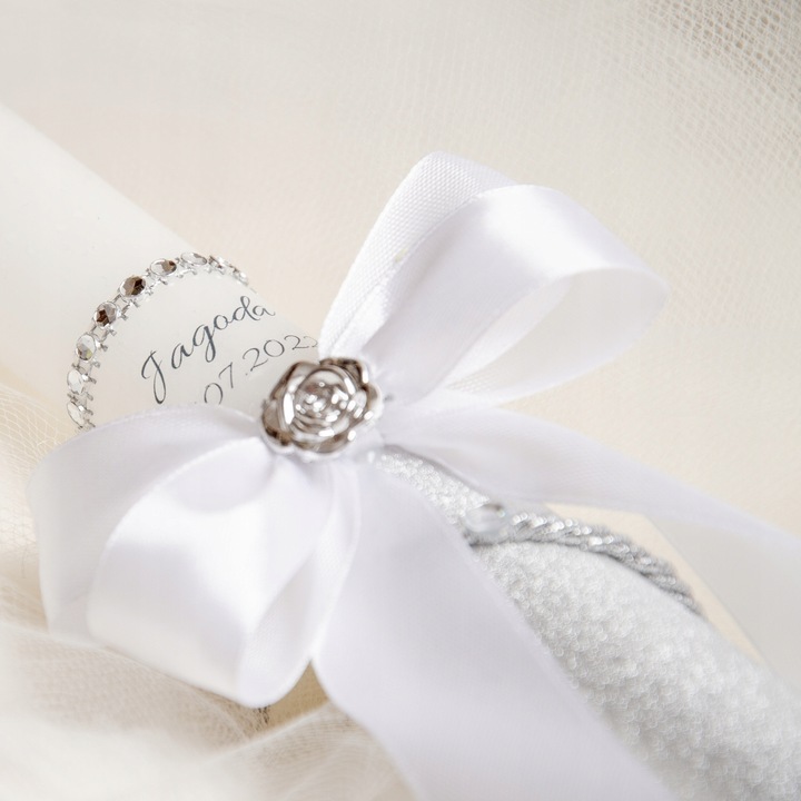 ŚWIECA KOMUNIJNA DO I KOMUNII ŚWIĘTEJ IMIĘ DATA