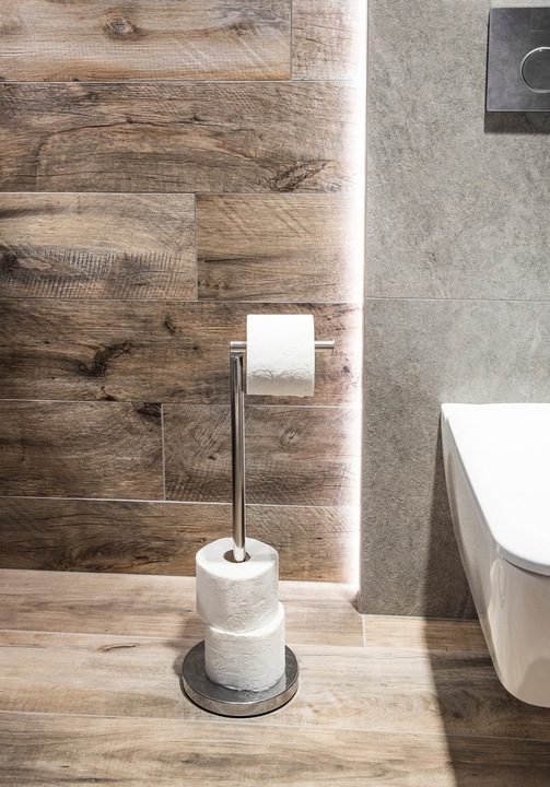 AWD Interior SREBRNY STOJAK NA PAPIER TOALETOWY UCHWYT ŁAZIENKOWY 1615