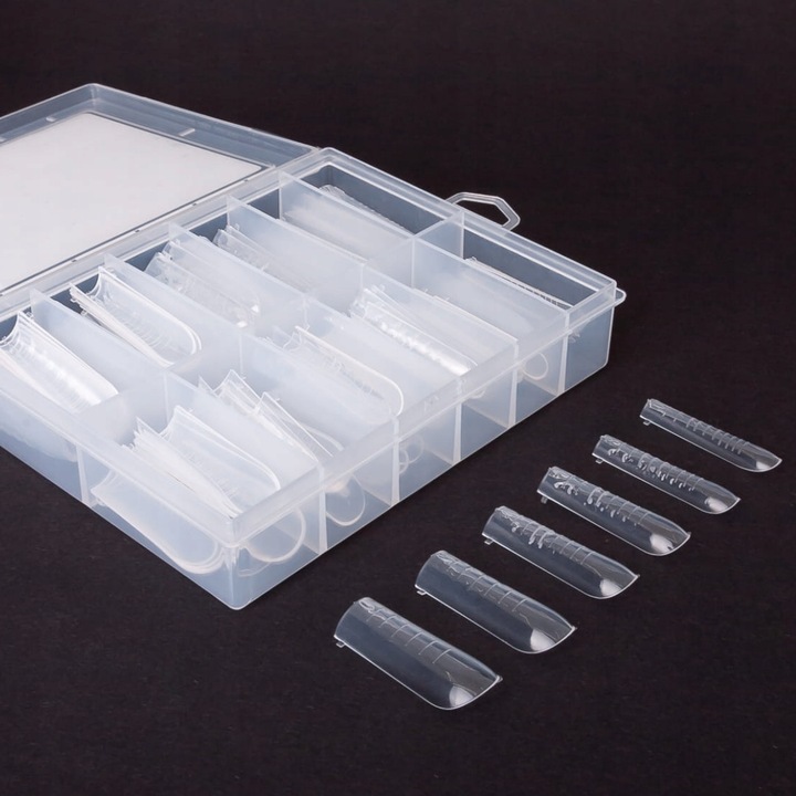 Claresa Stylistic Górne Formy do akrylożelu dual form Kwadrat 120szt Square