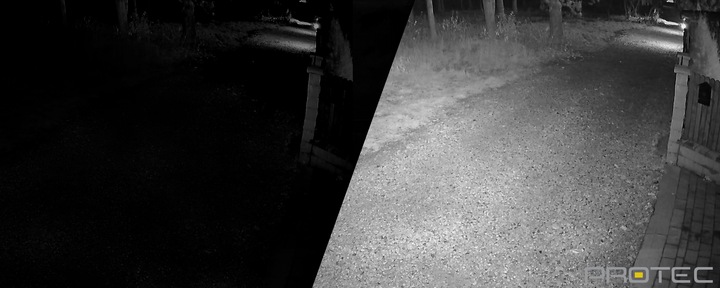 CYFROWY MONITORING ZESTAW 4 KAMERY 5MEGA 5MPX ZASILANIE POE PROTEC IP