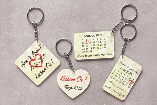 Breloczek do Kluczy Twoje Zdjęcie Zawieszka Imię