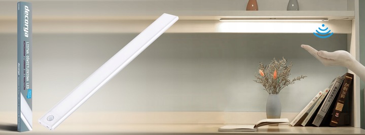 BEZPRZWODOWA LISTWA LED MAGNETYCZNA USB LAMPKA Z CZUJNIKIEM RUCHU ZMIERZCHU