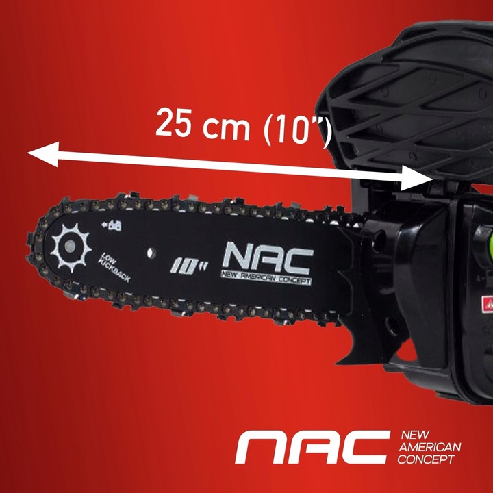 PIŁA SPALINOWA PILARKA ŁAŃCUCHOWA GAŁĘZIÓWKA NAC 25,4CC 25CM LEKKA