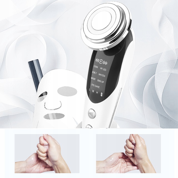 FOONNUN BEZIGŁOWA MASAŻER EMS TWARZY LIFTING 7w1 URZĄDZENIE DO MASAŻU