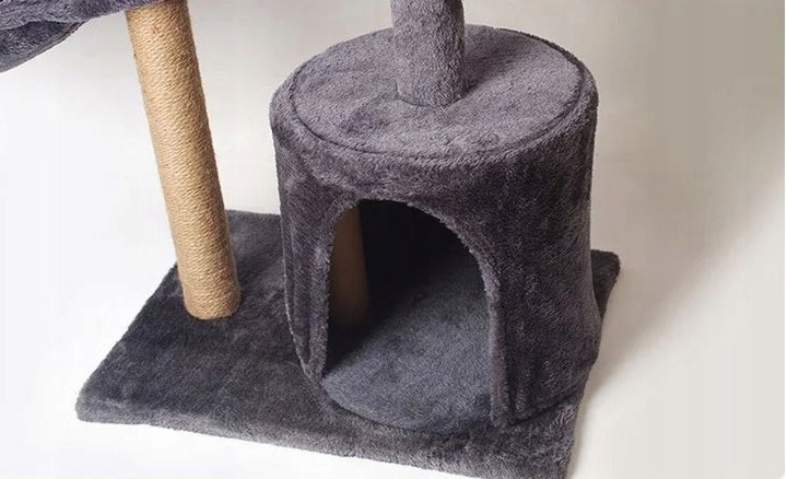 Drapak Dla Kota Duży Wysoki Wieża Legowisko Domek Budka Zabawka Sznurek