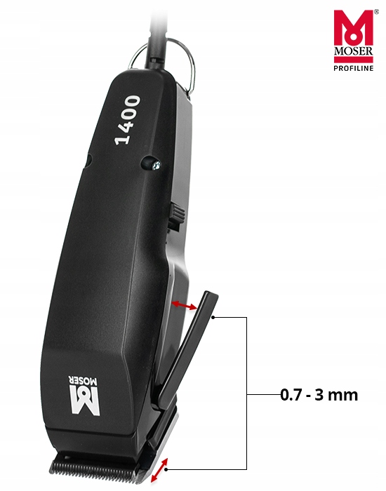 PROFESJONALNA MASZYNKA DO WŁOSÓW MOSER 1400-0087 PROFESSIONAL - NASADKA