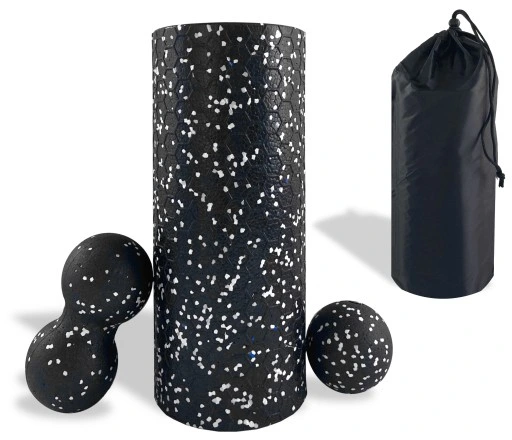 Walek do masazu plecow roler gładki fitness Zestaw