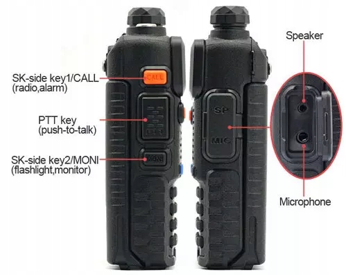 Baofeng UV-5R 5W Radio SKANER POLICJA PKP PSP OSP