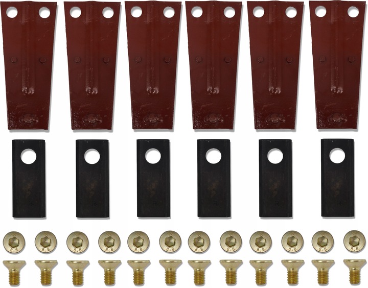 ZESTAW NAPRAWCZY KOSIARKI ROTACYJNEJ 1,65M 1,85M TRZYMAKI NOŻE + ŚRUBY KPL