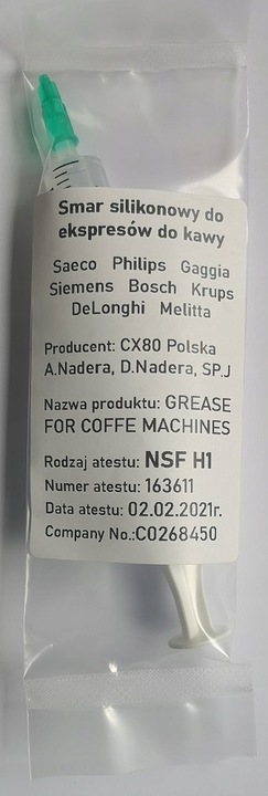 Zestaw naprawczy uszczelek smar Delonghi EAM ESAM