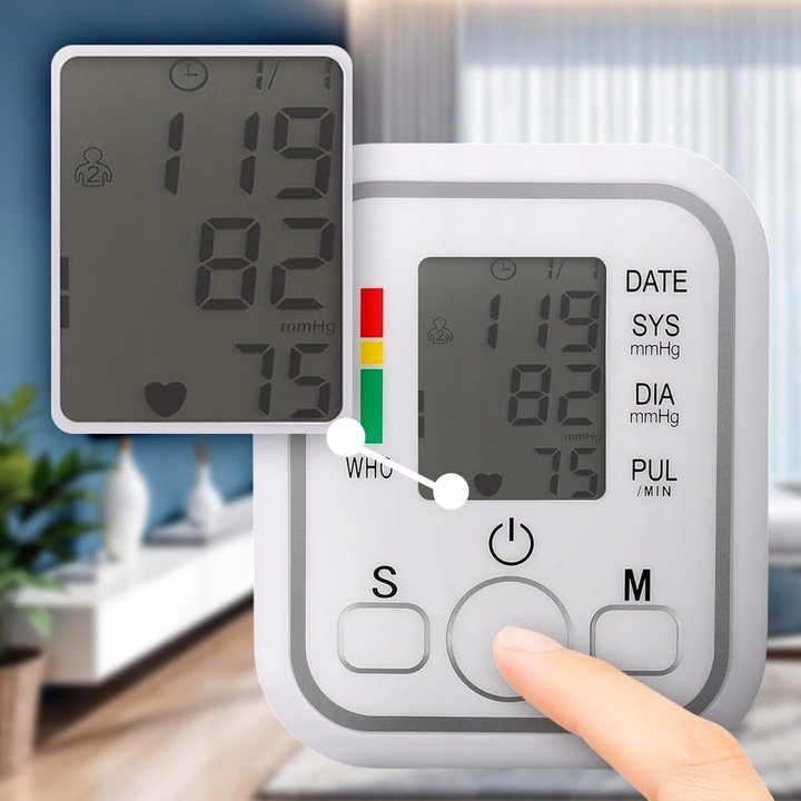 CIŚNIENIOMIERZ NARAMIENNY ELEKTRONICZNY AUTOMATYCZNY CZYTELNY EKRAN LCD