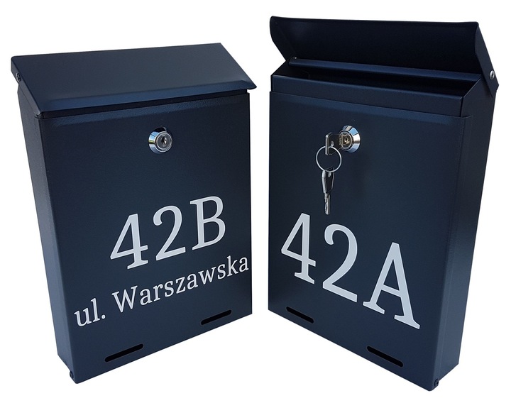 Skrzynka na listy pocztowa YORK - nr domu, - NAPIS