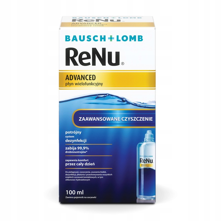 Płyn do soczewek kontaktowych Bausch + Lomb ReNu Advanced 100 ml